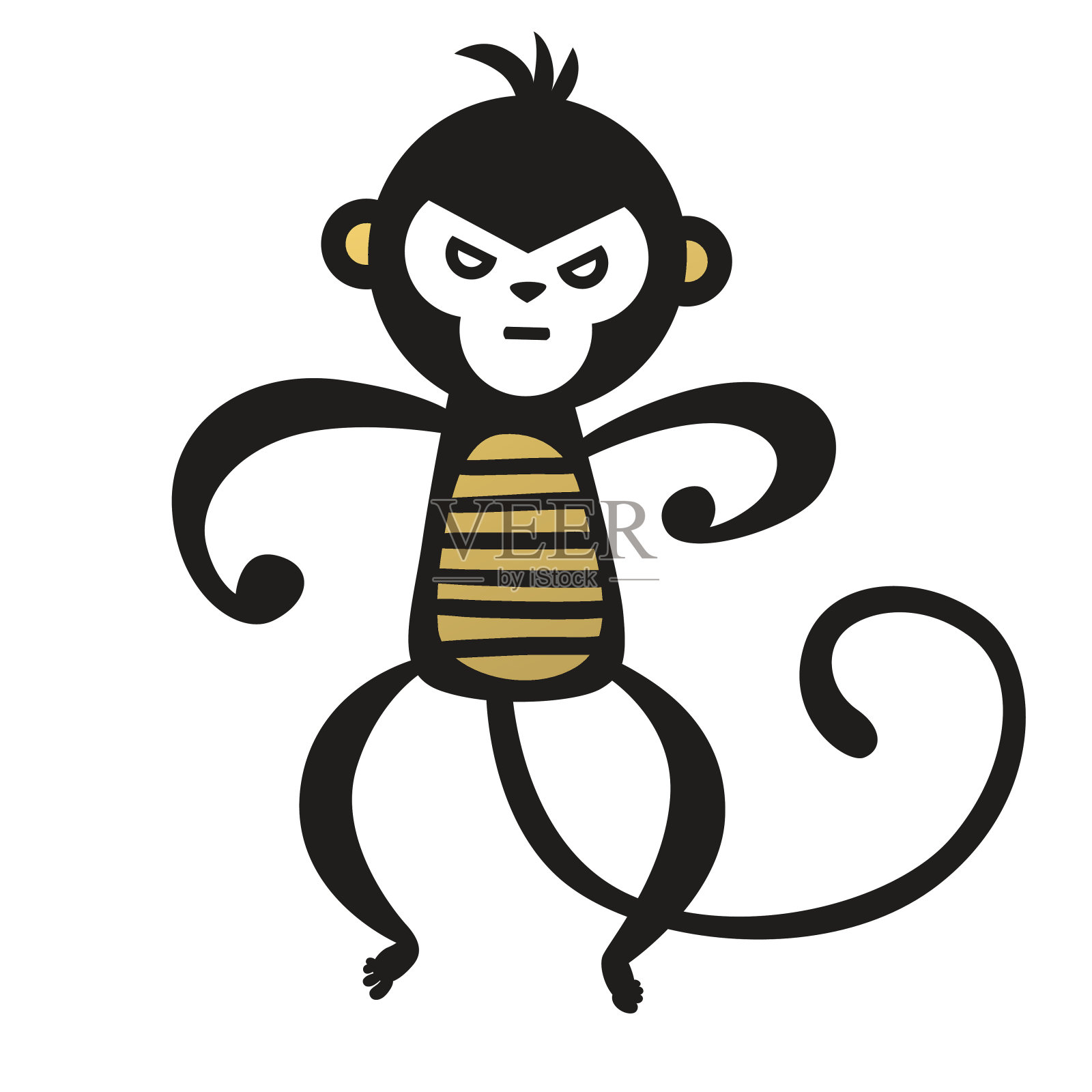 猴子矢量图插画图片素材
