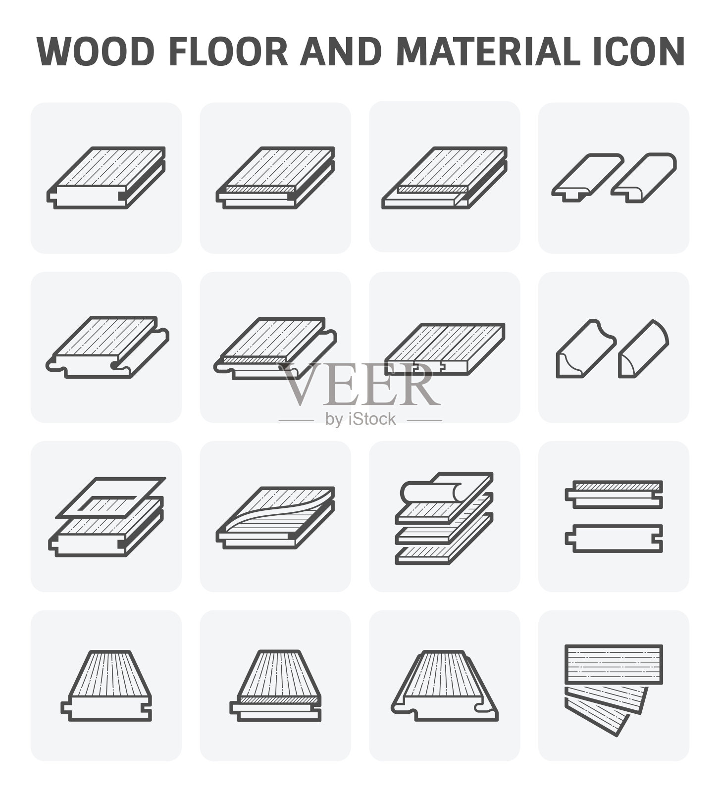 木地板图标设计元素图片