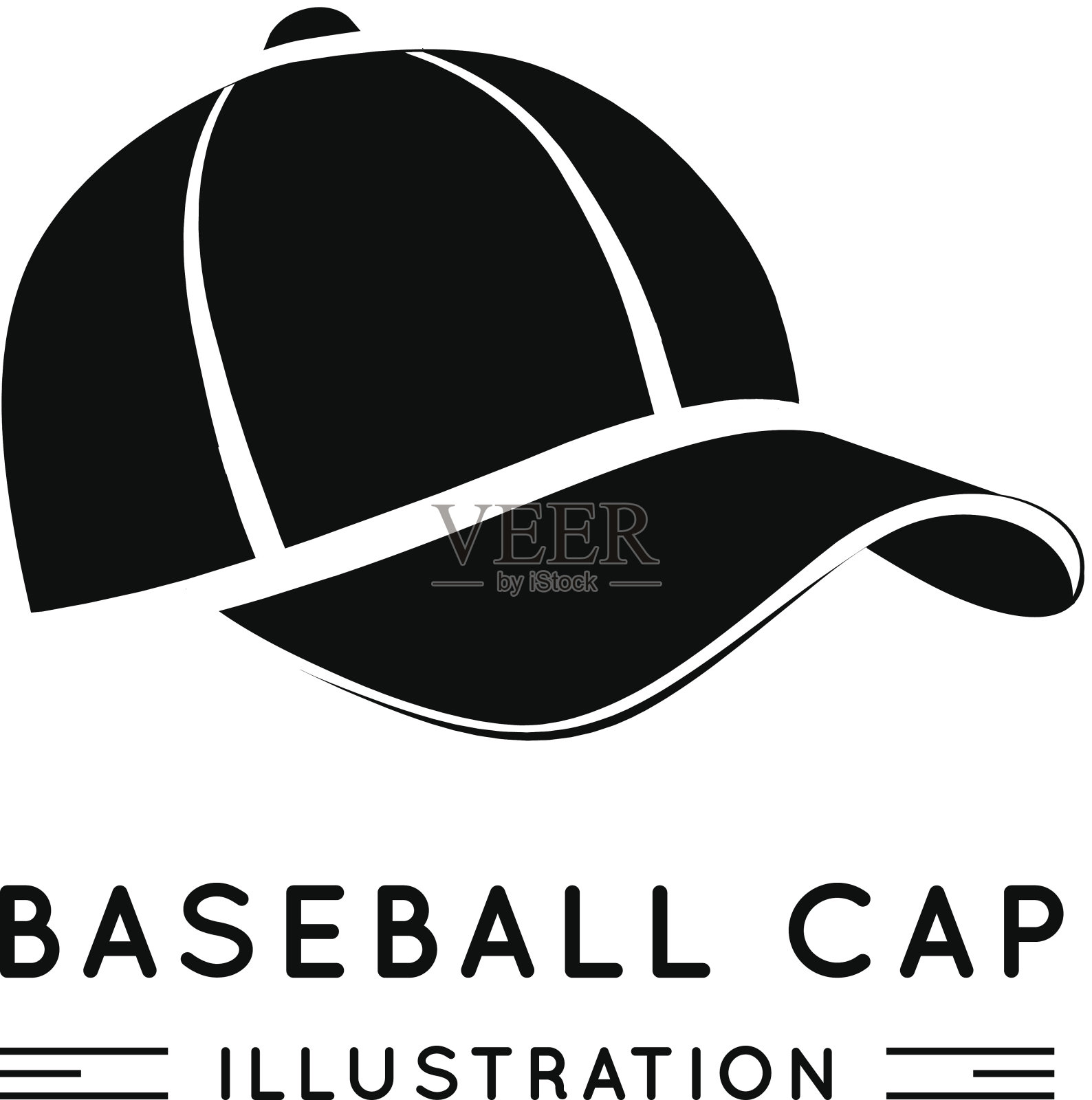 棒球帽插画图片素材