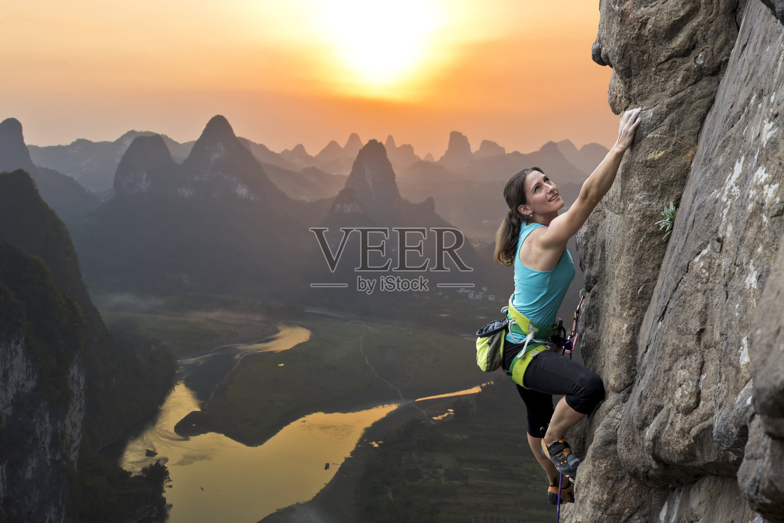 中国的攀岩运动照片摄影图片