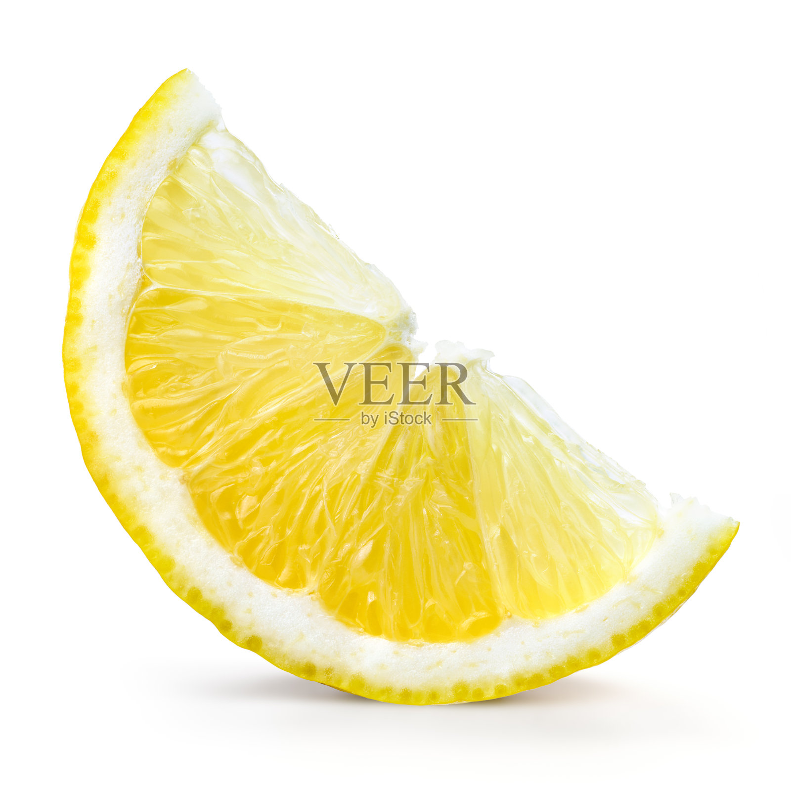 柠檬的水果。切片孤立于白色照片摄影图片