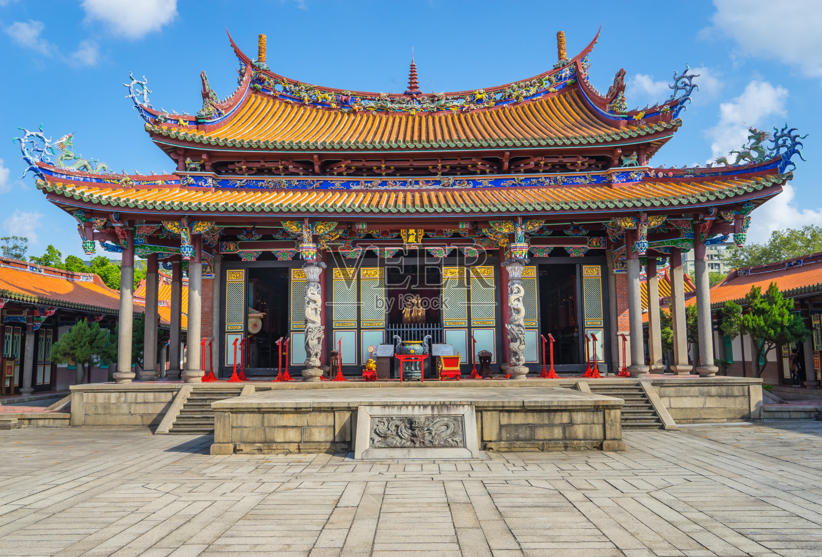 台北孔庙位于台湾台北。构建in1879照片摄影图片