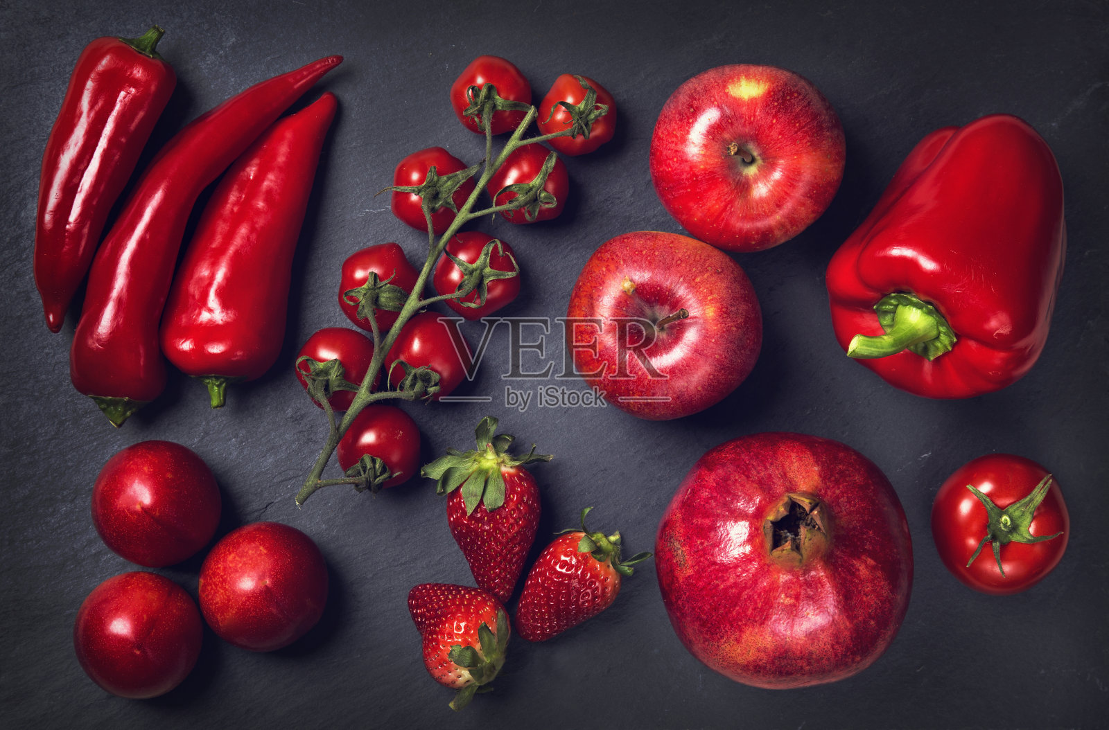 红色健康蔬菜和水果照片摄影图片