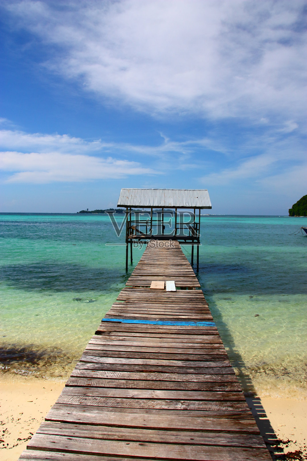 婆罗洲曼塔纳尼岛珊瑚海滩照片摄影图片