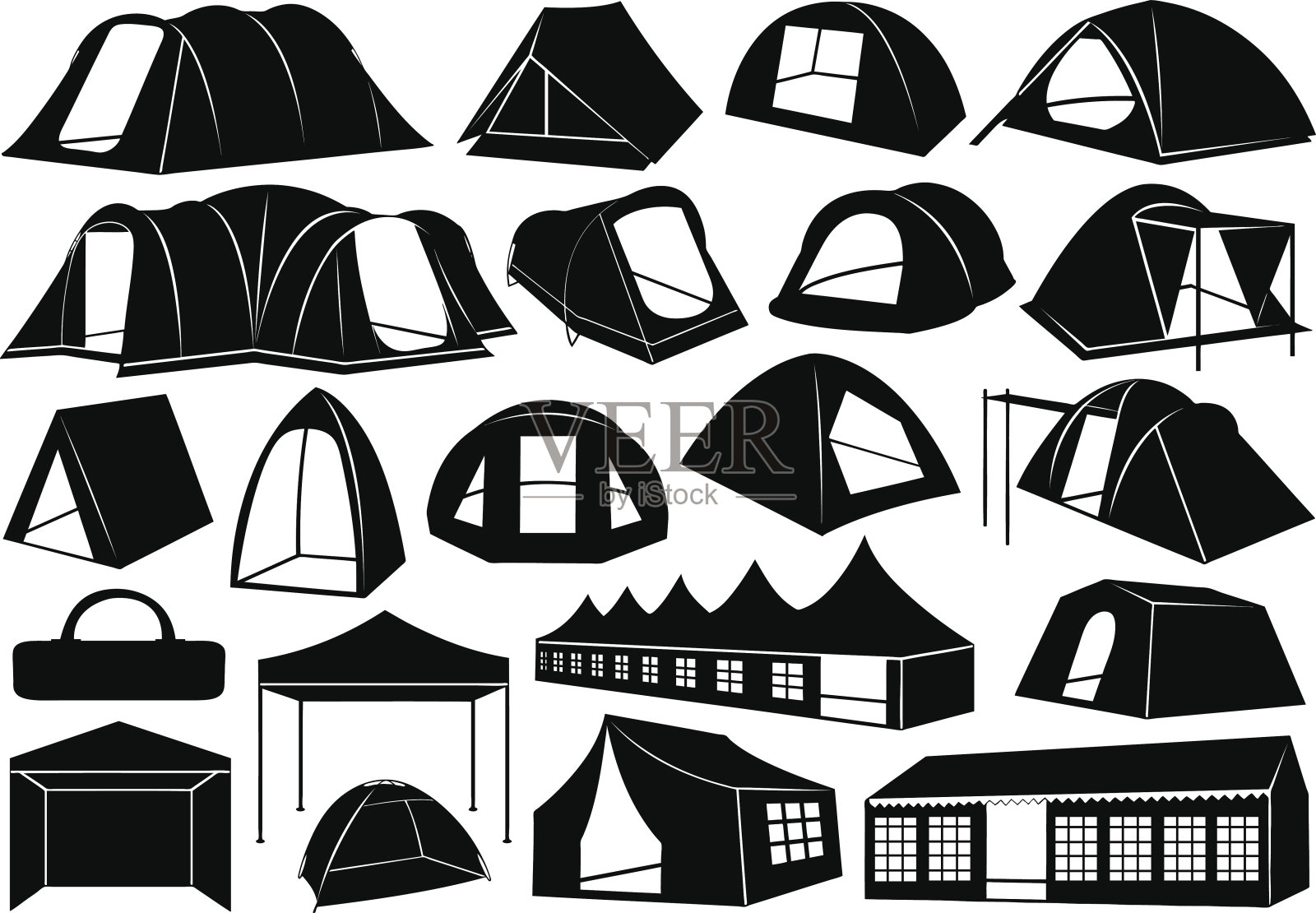 帐篷设计元素图片