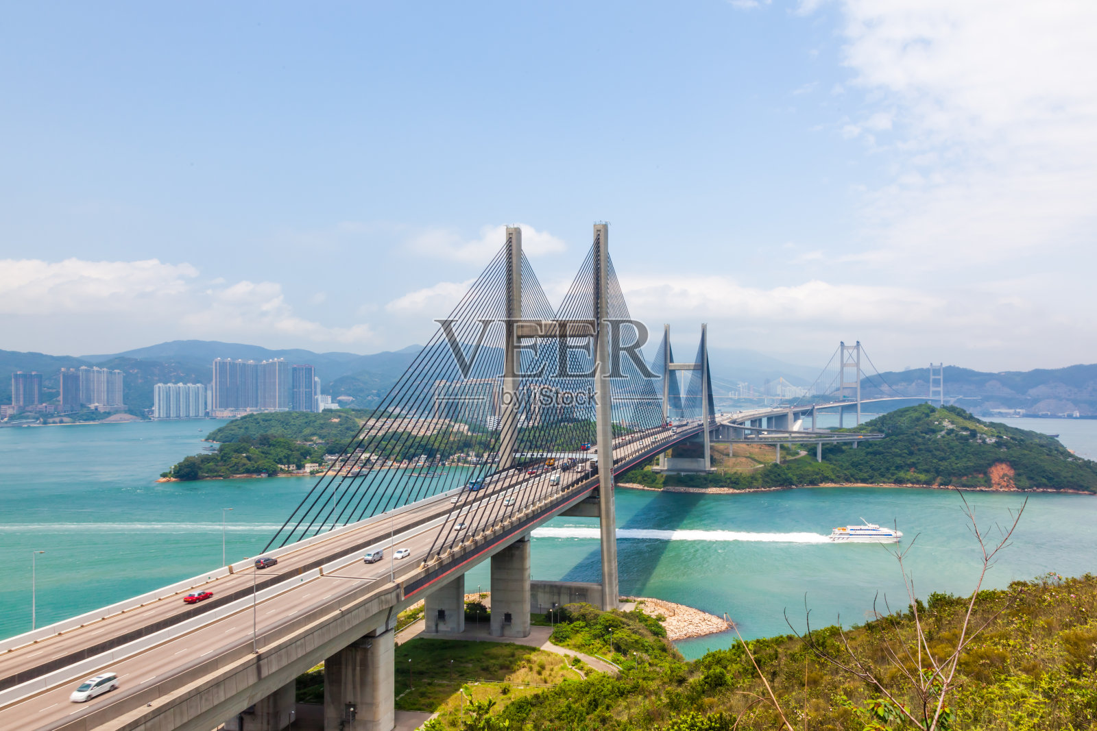 香港青马大桥照片摄影图片