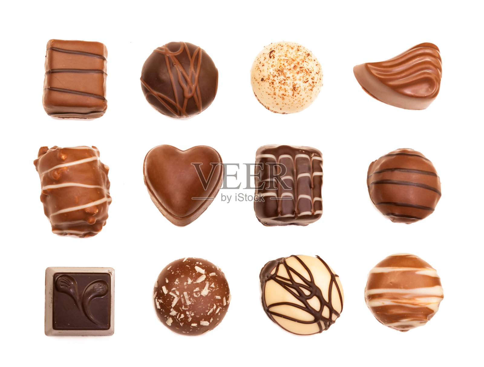 巧克力松露分类照片摄影图片