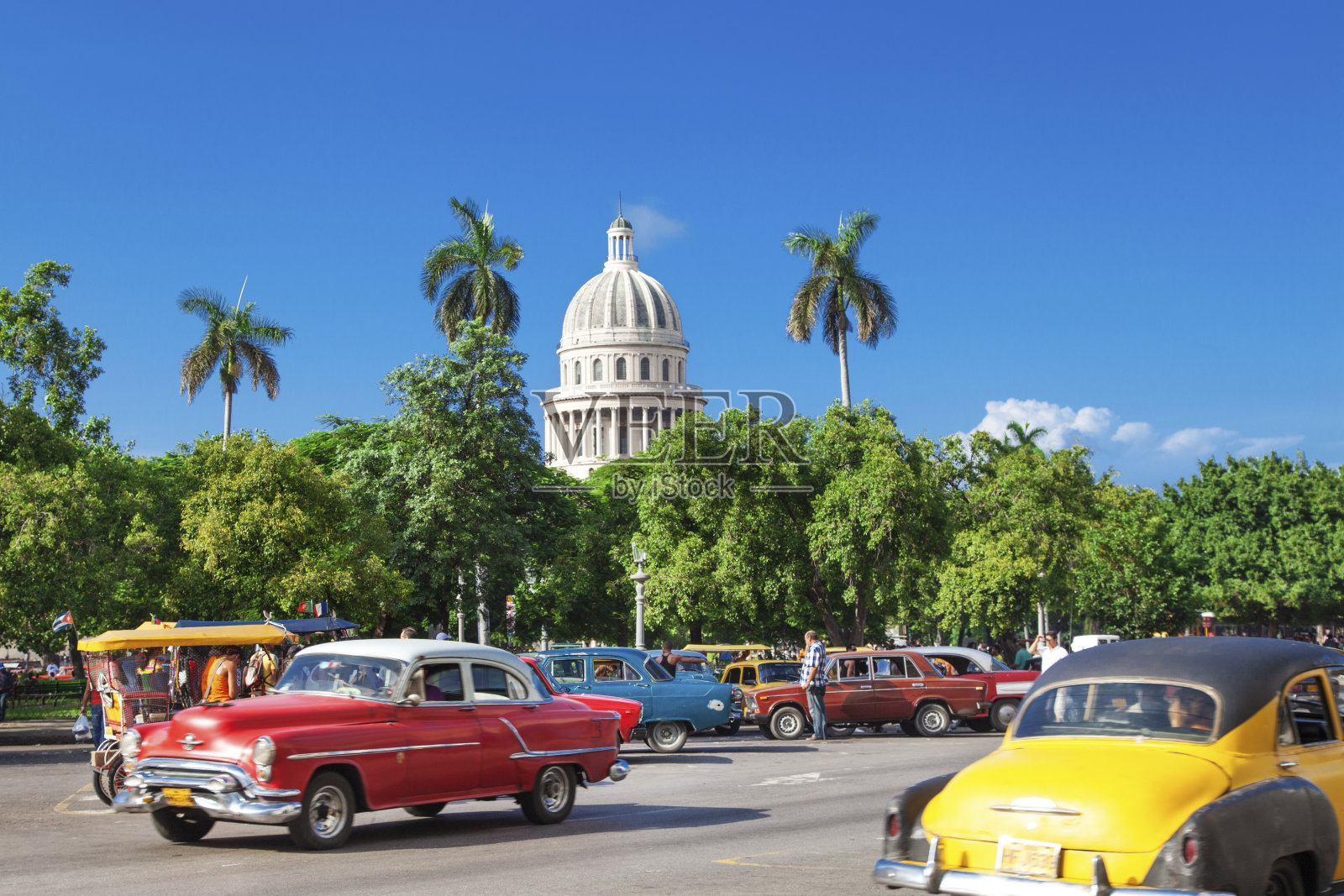古巴哈瓦那老城照片摄影图片