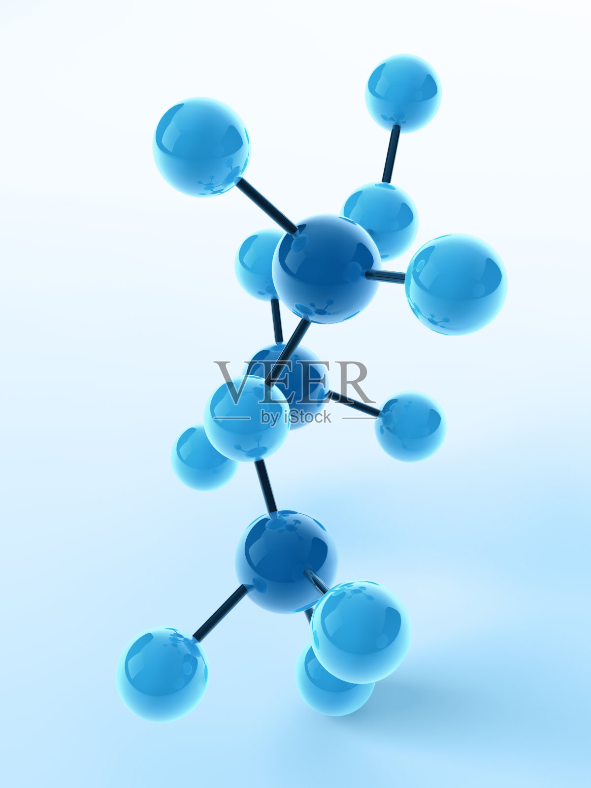 化学分子结构模型照片摄影图片