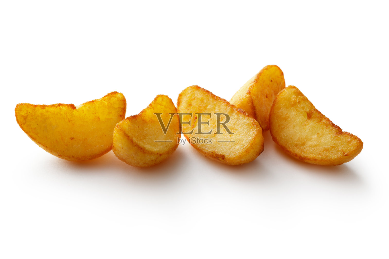 土豆:油炸楔形照片摄影图片