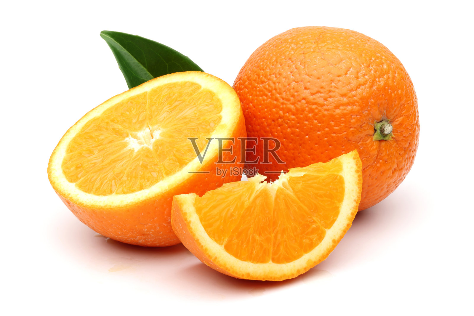 鲜橙及切片照片摄影图片