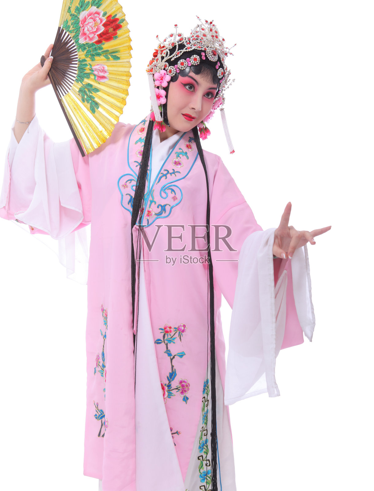一位中国传统戏曲演员照片摄影图片