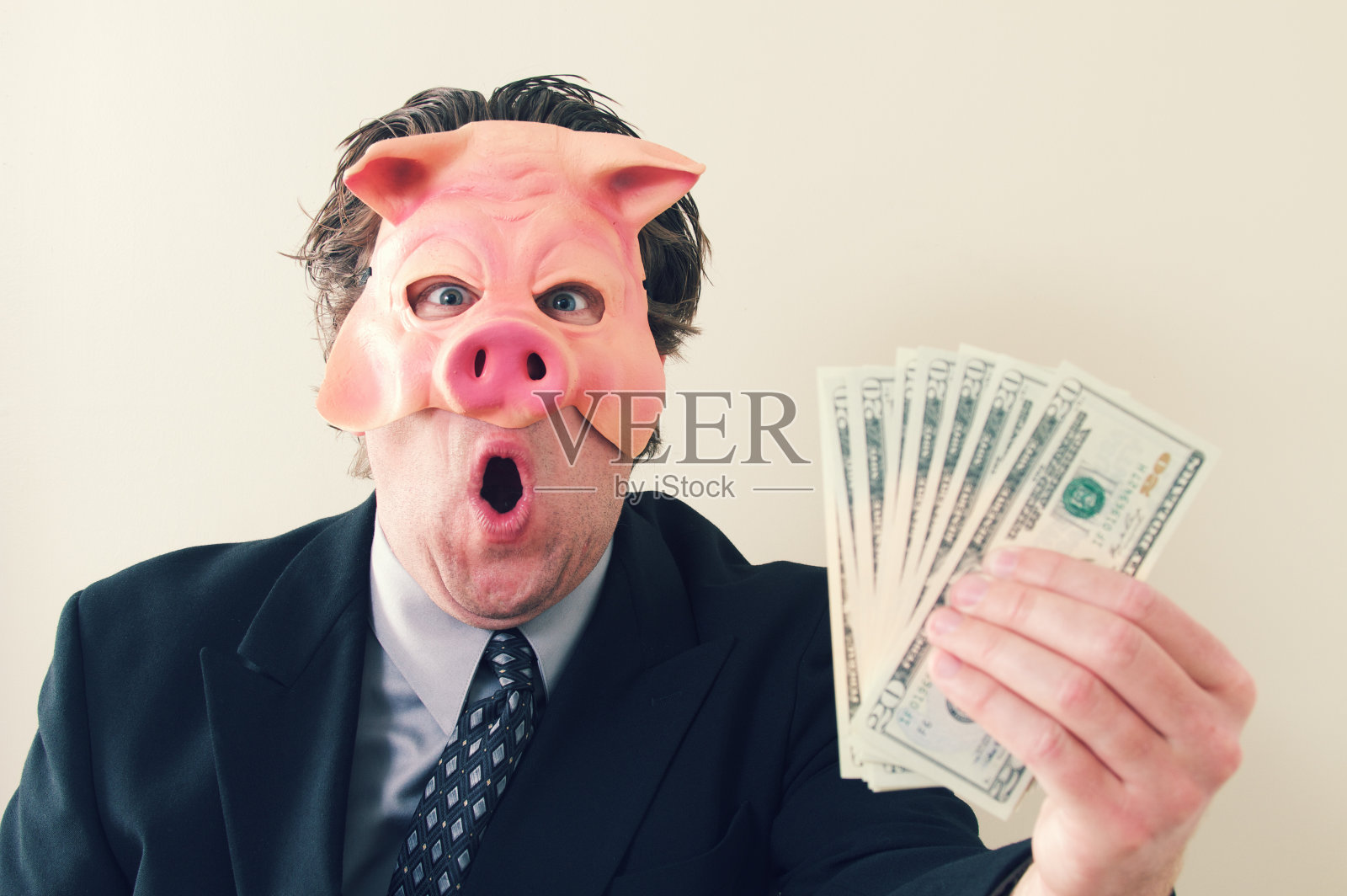 商人猪钱照片摄影图片