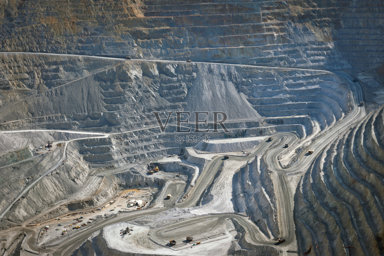 美国犹他州露天铜矿照片摄影图片