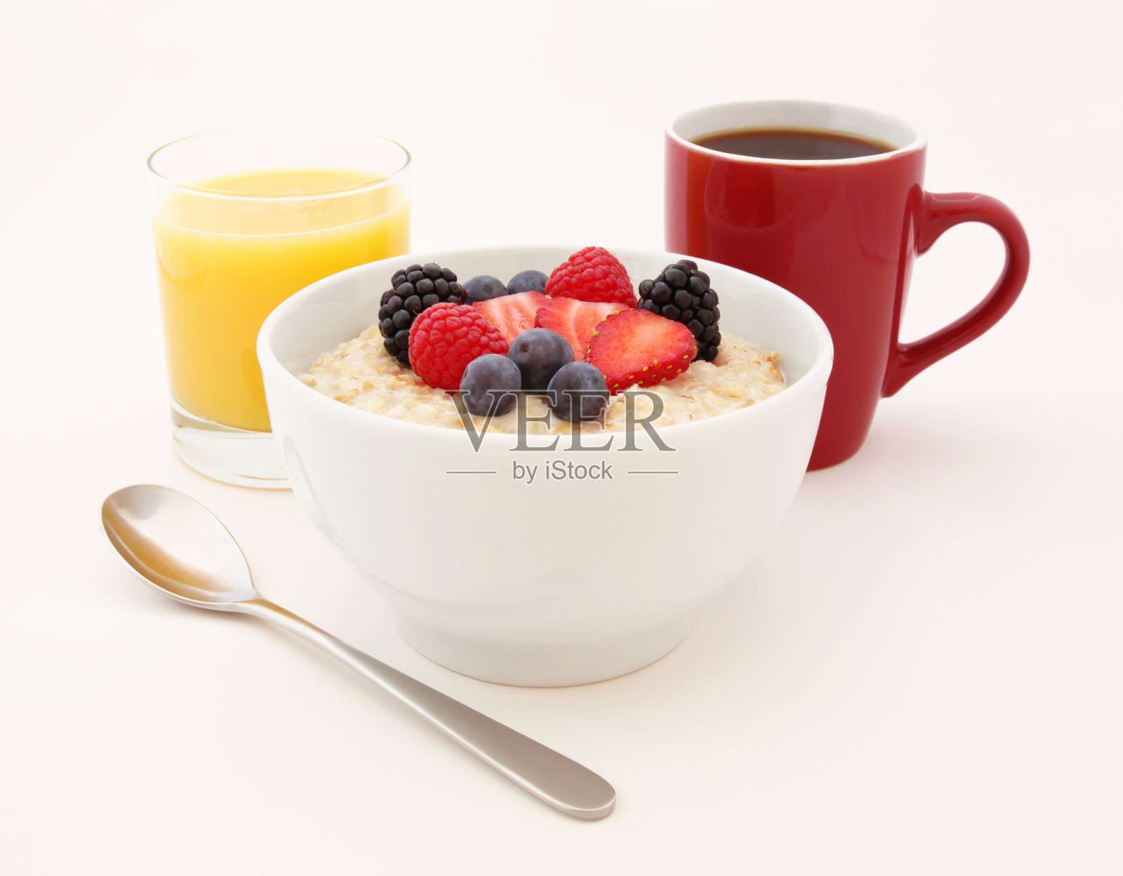 健康的燕麦早餐照片摄影图片