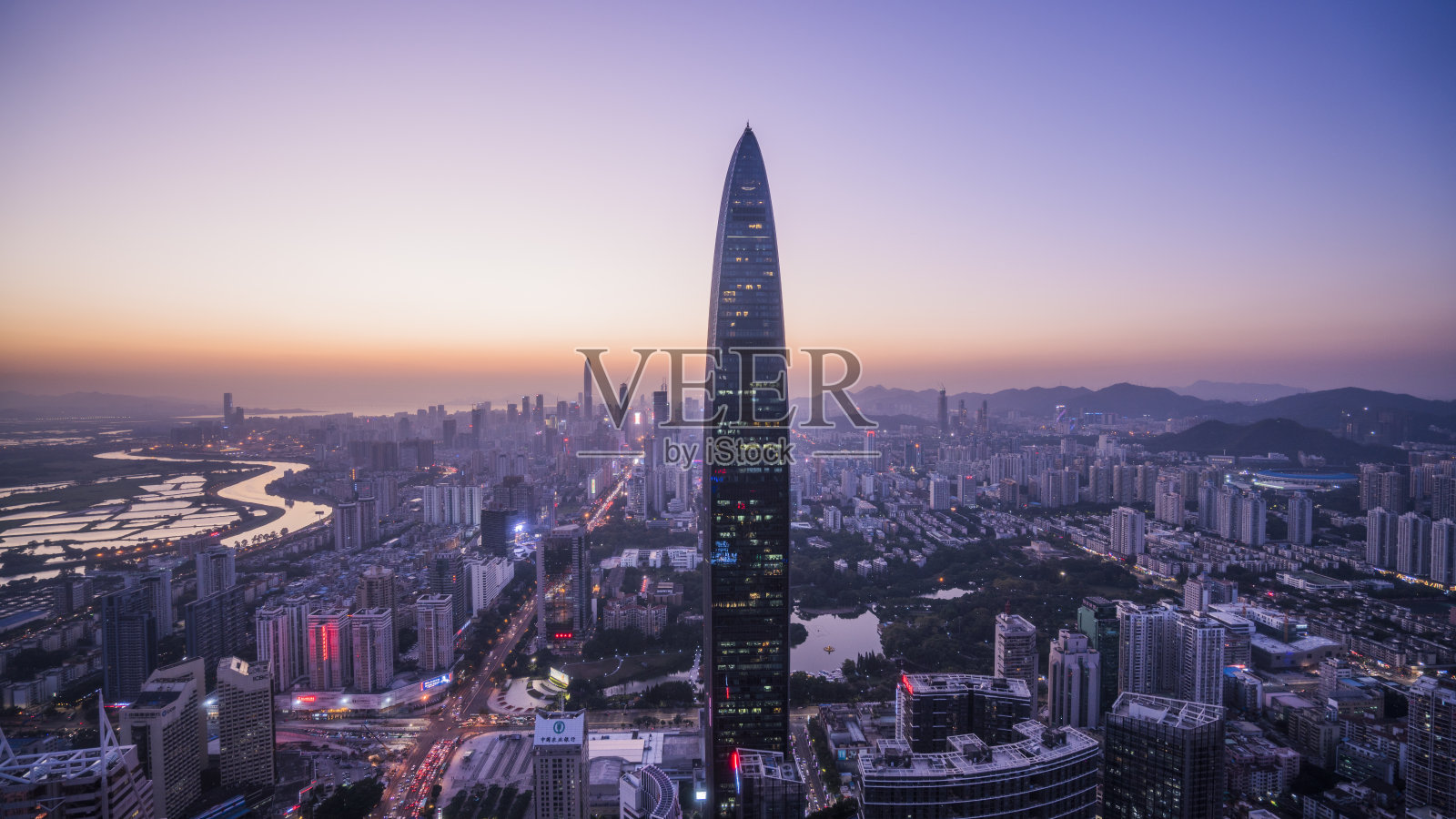 中国深圳的摩天大楼照片摄影图片