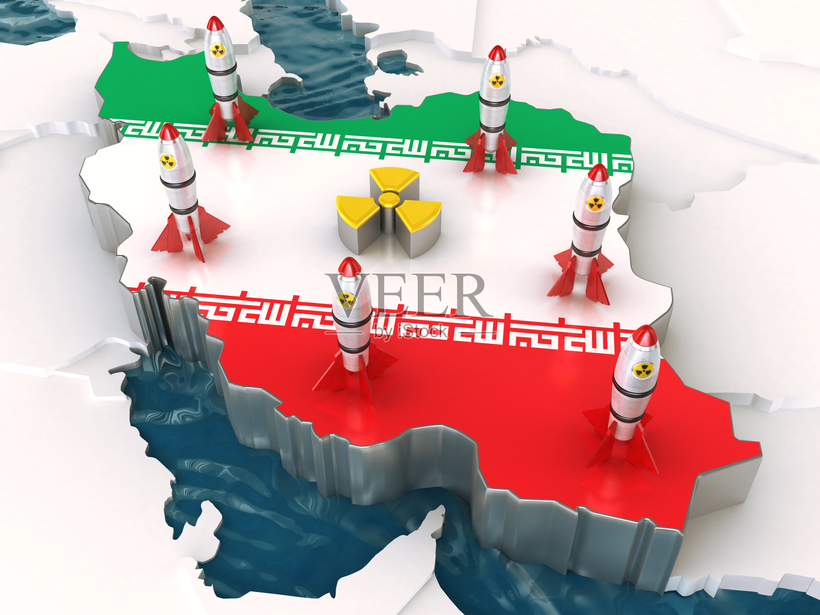 伊朗:核力插画图片素材