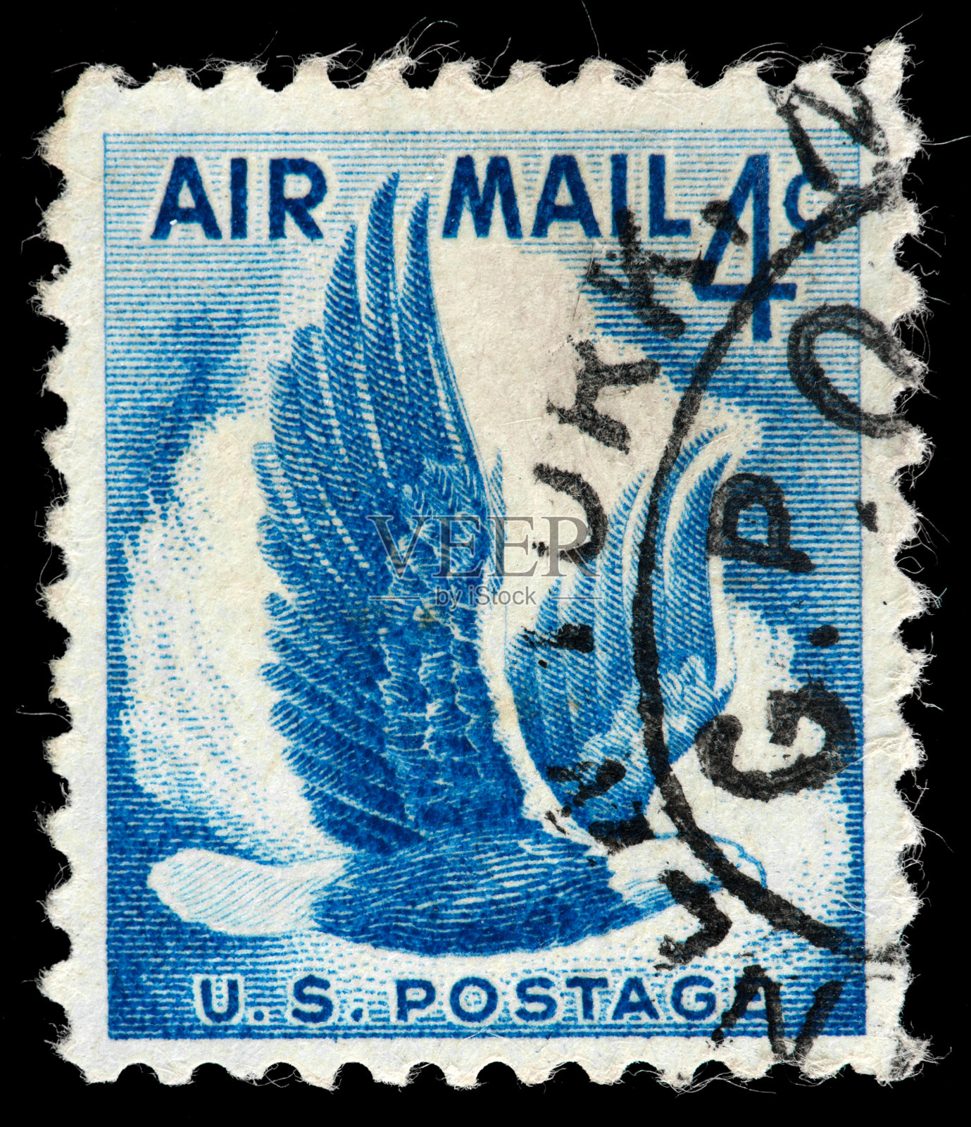 美国邮票，描绘美国的象征，秃鹰照片摄影图片