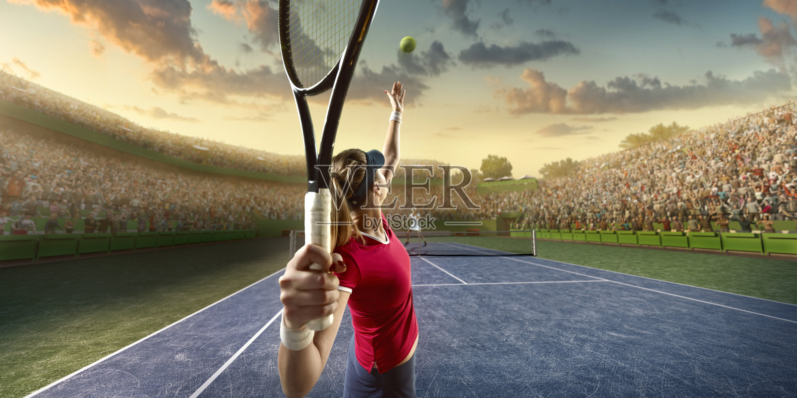 网球:运动中的女运动员照片摄影图片