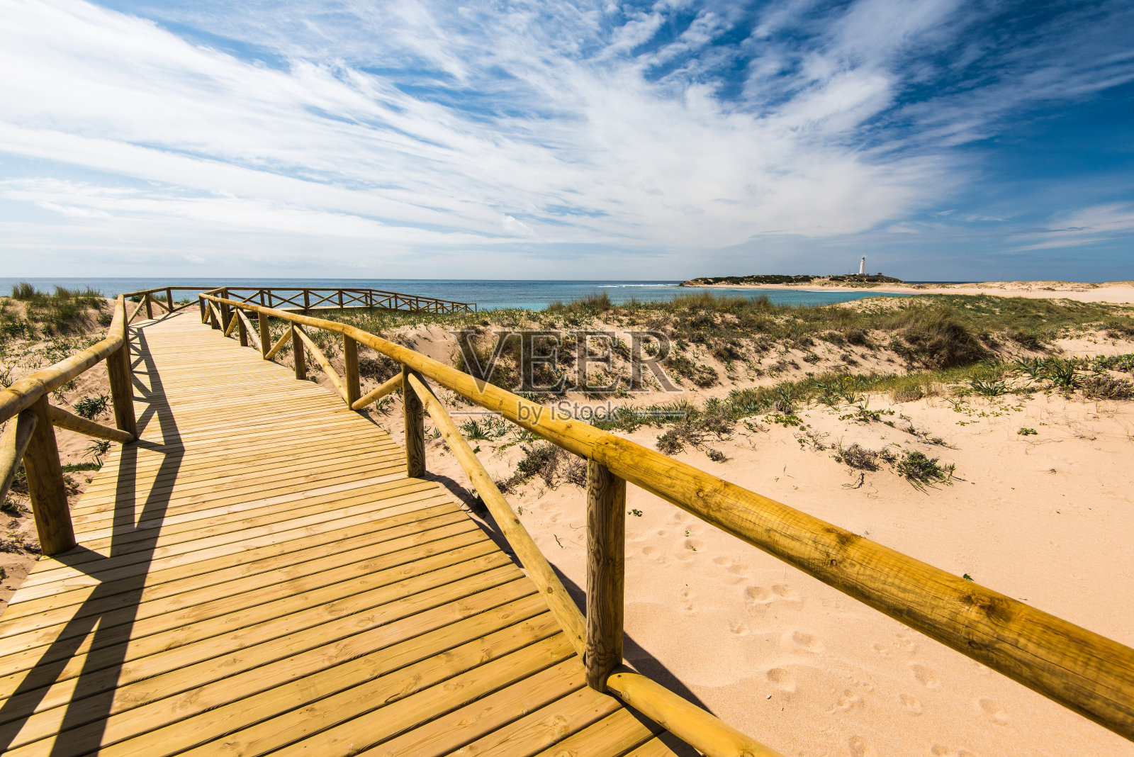 Zahara de los Atunes沙滩和沙丘，西班牙照片摄影图片
