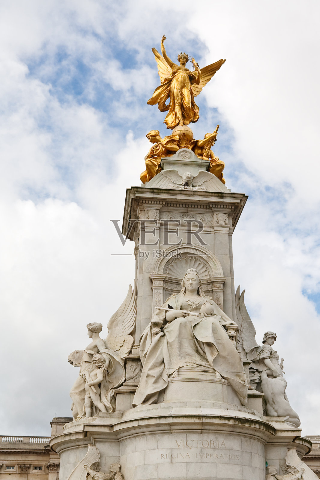 维多利亚女王纪念碑，伦敦照片摄影图片