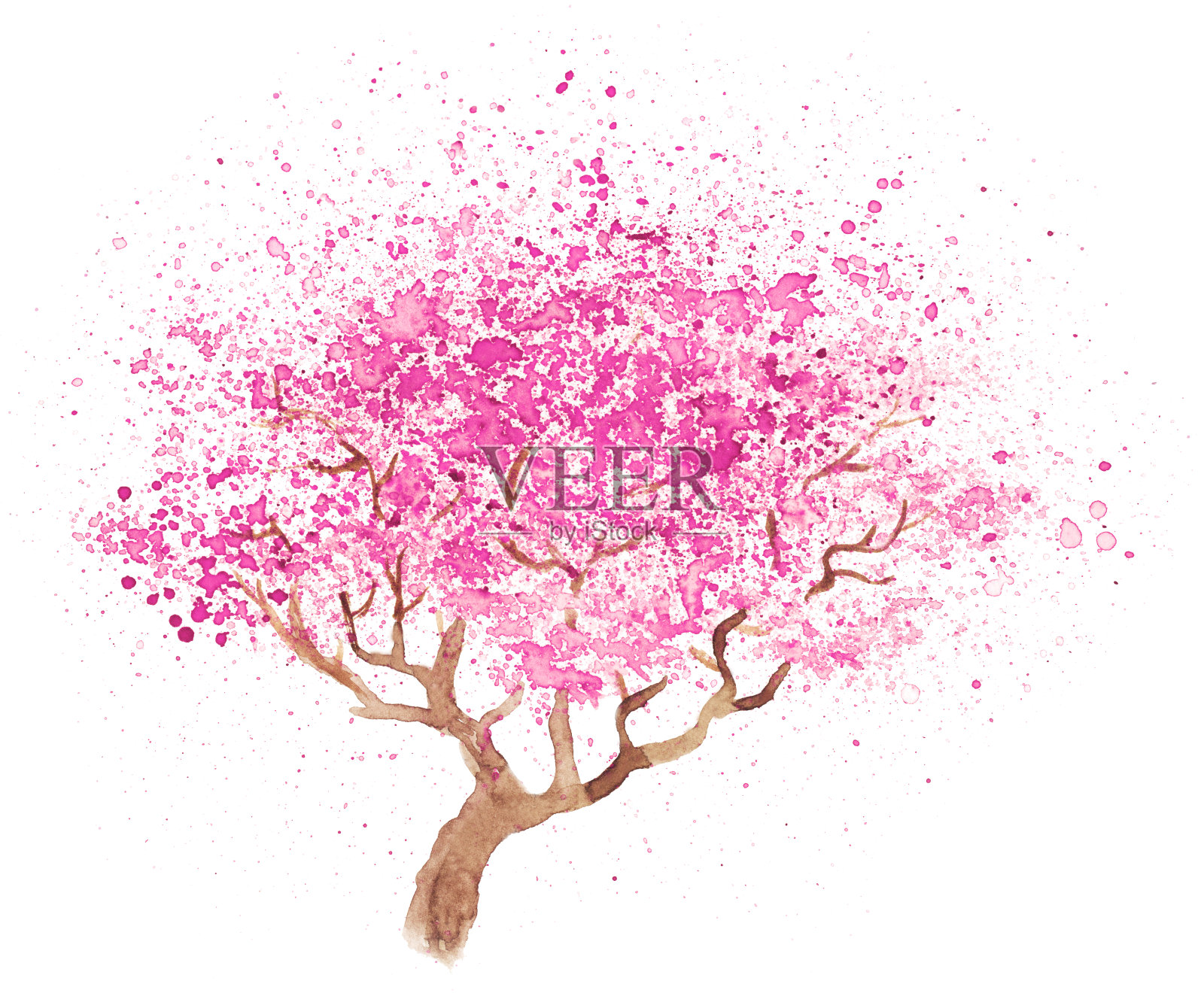 插图的樱花设计元素图片