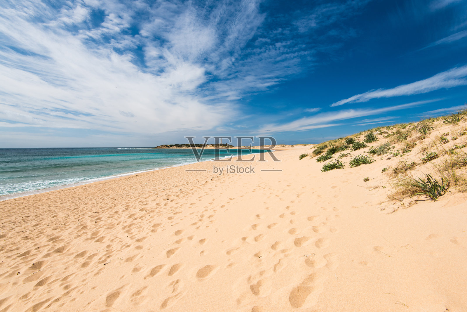 Zahara de los Atunes沙滩和沙丘，西班牙照片摄影图片