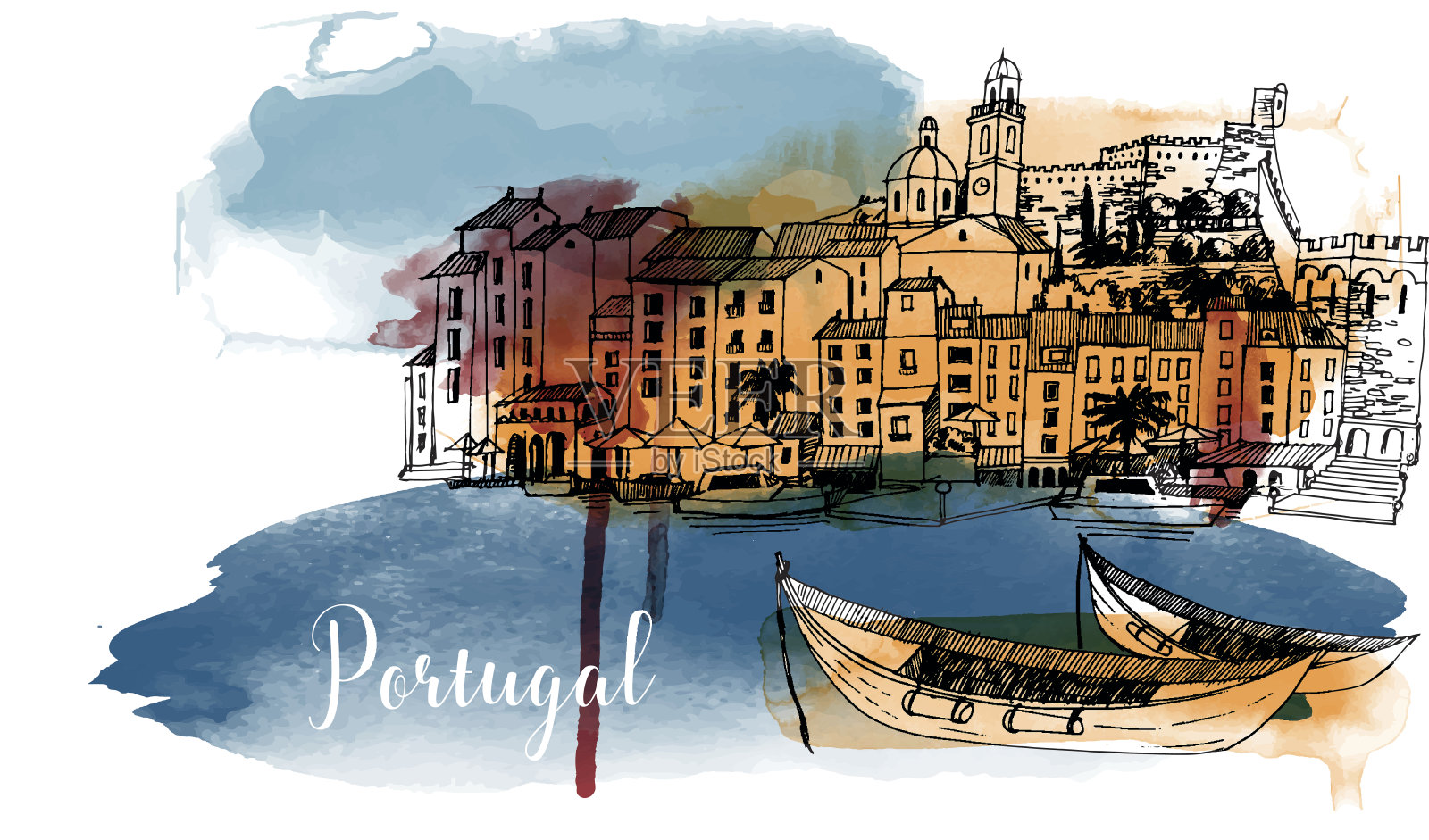 葡萄牙插画图片素材