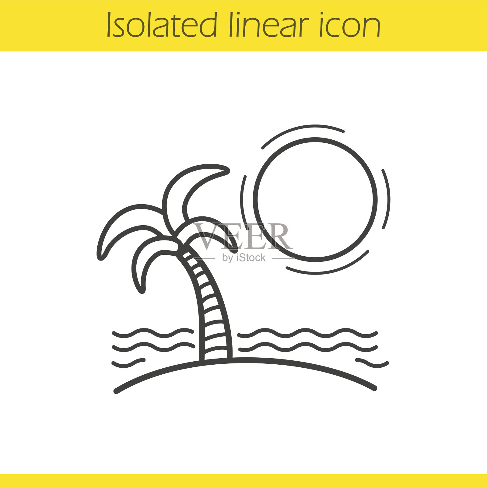 热带岛屿的图标图标素材