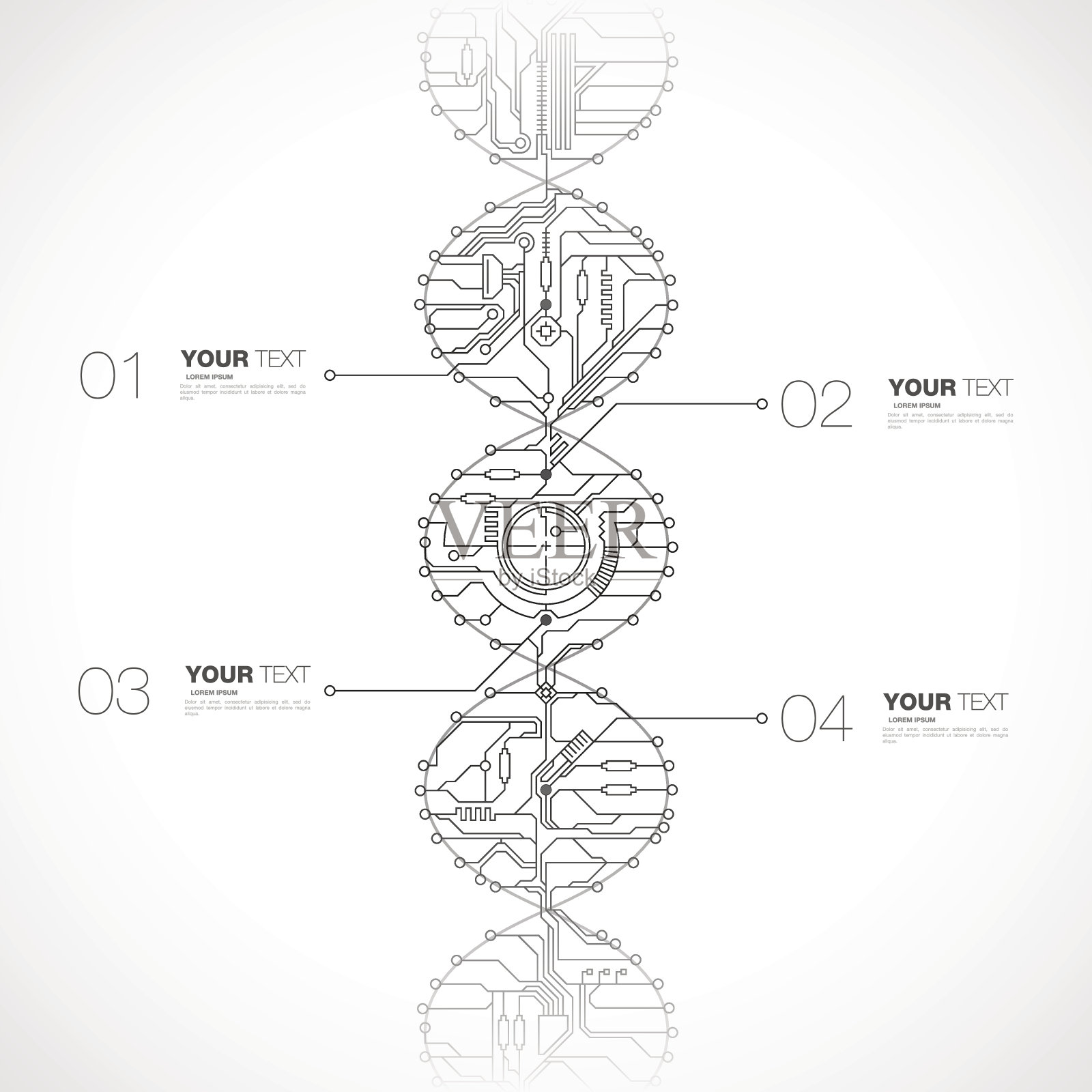 DNA技术设计插画图片素材