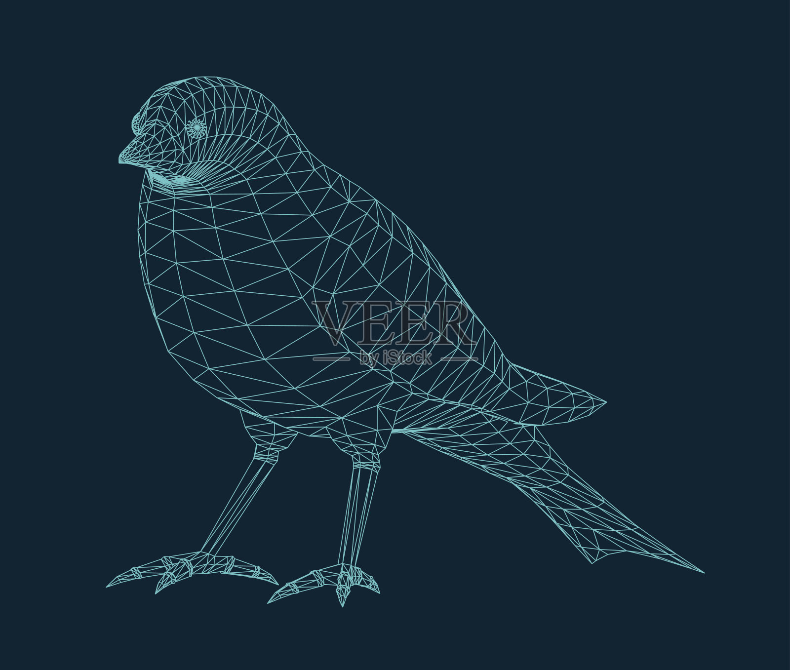一只孤立的鸟的插图设计元素图片