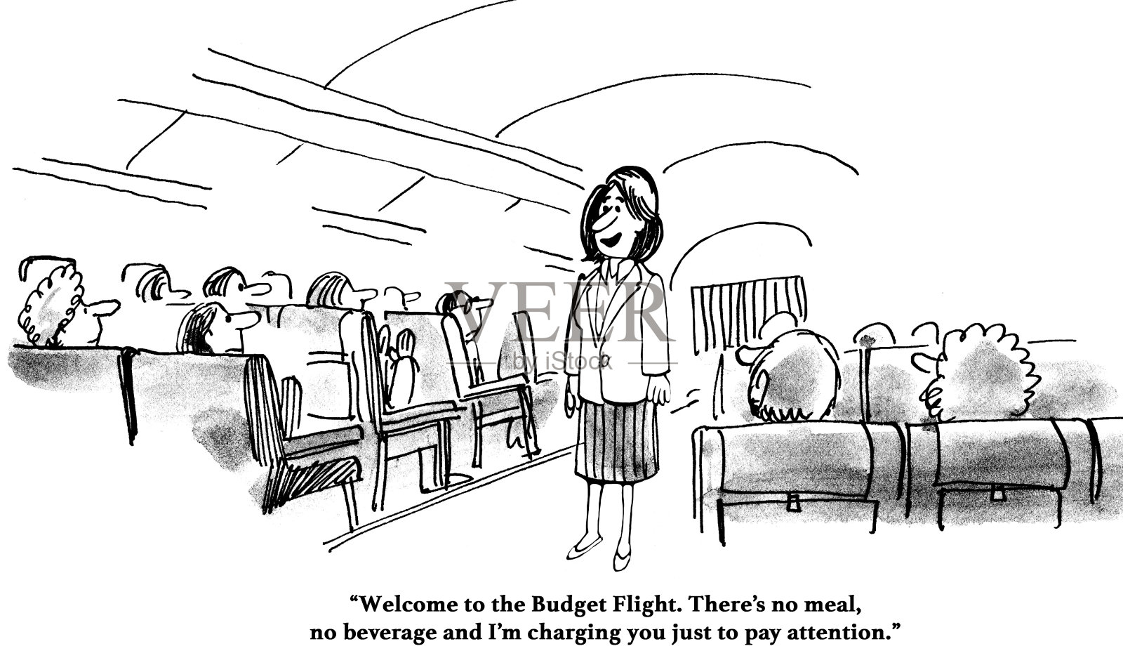 预算航班插画图片素材