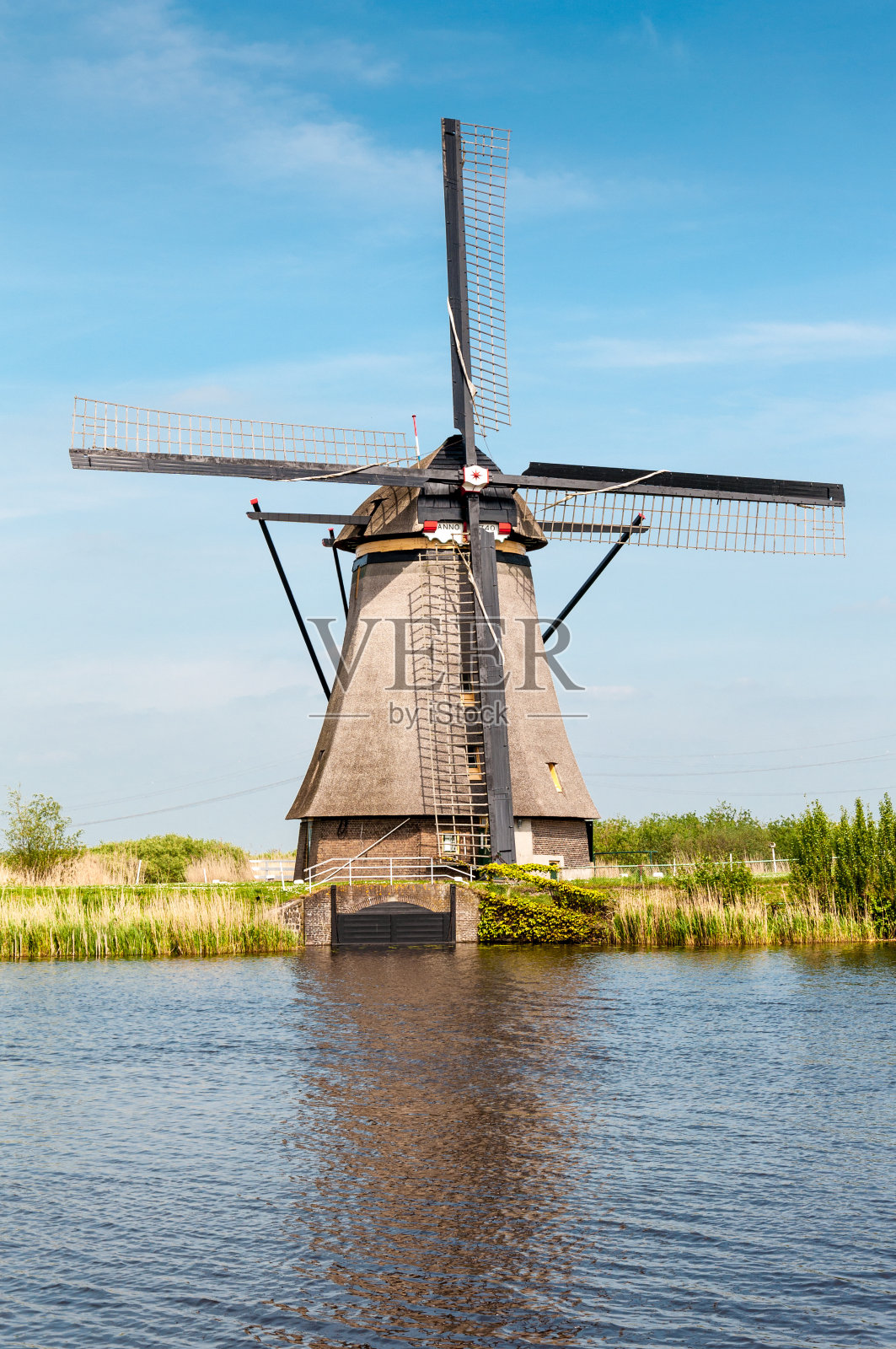 荷兰肯德代克的风车照片摄影图片