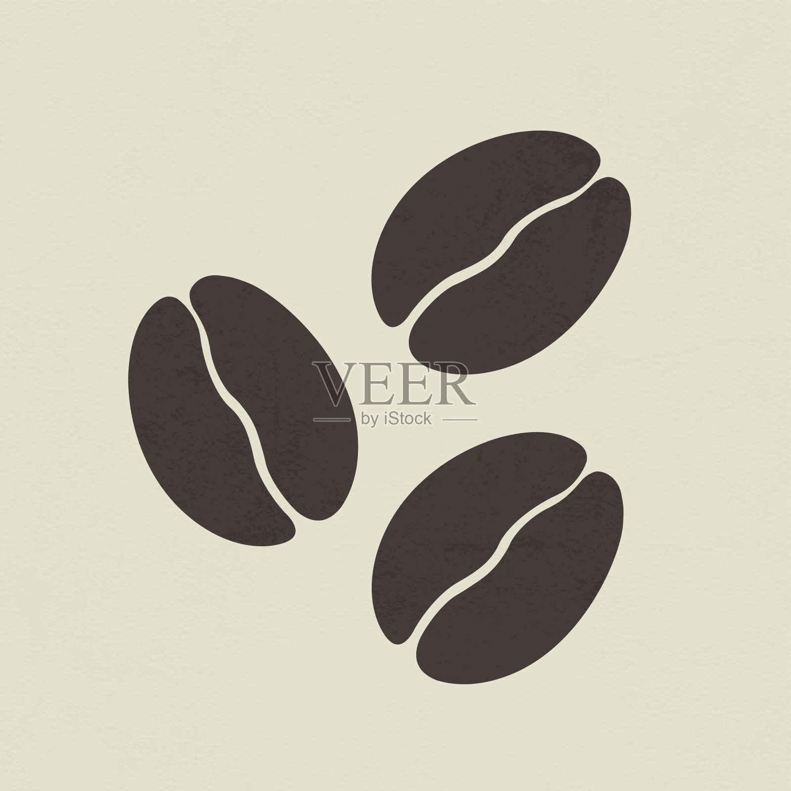 咖啡豆的图标插画图片素材