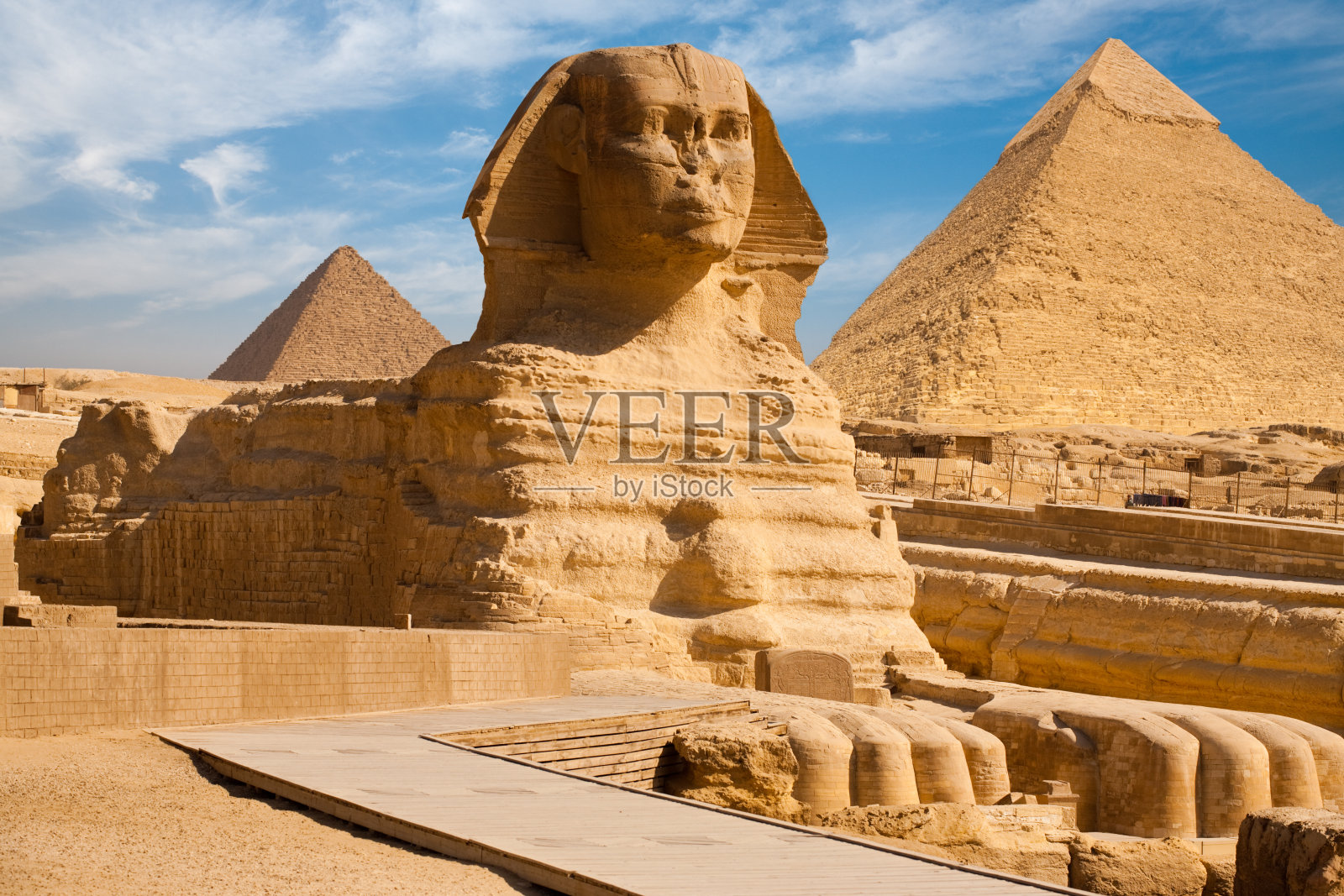 狮身人面像全貌埃及吉萨金字塔照片摄影图片