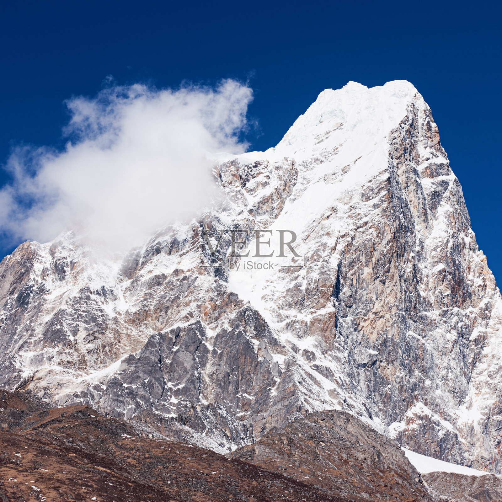 喜马拉雅山全景 - Taboche 峰照片摄影图片
