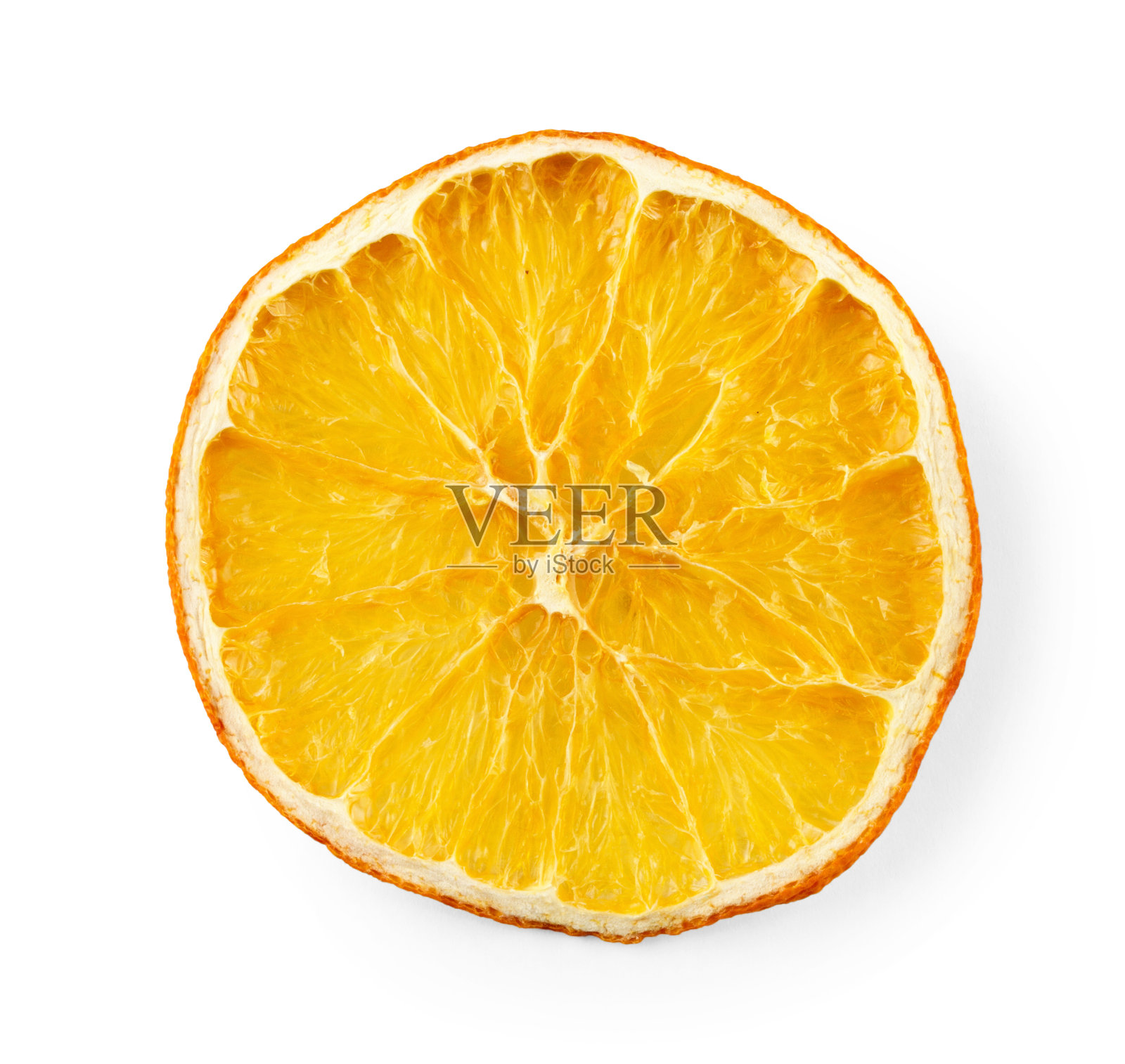 干橙子片孤立在白色背景上照片摄影图片