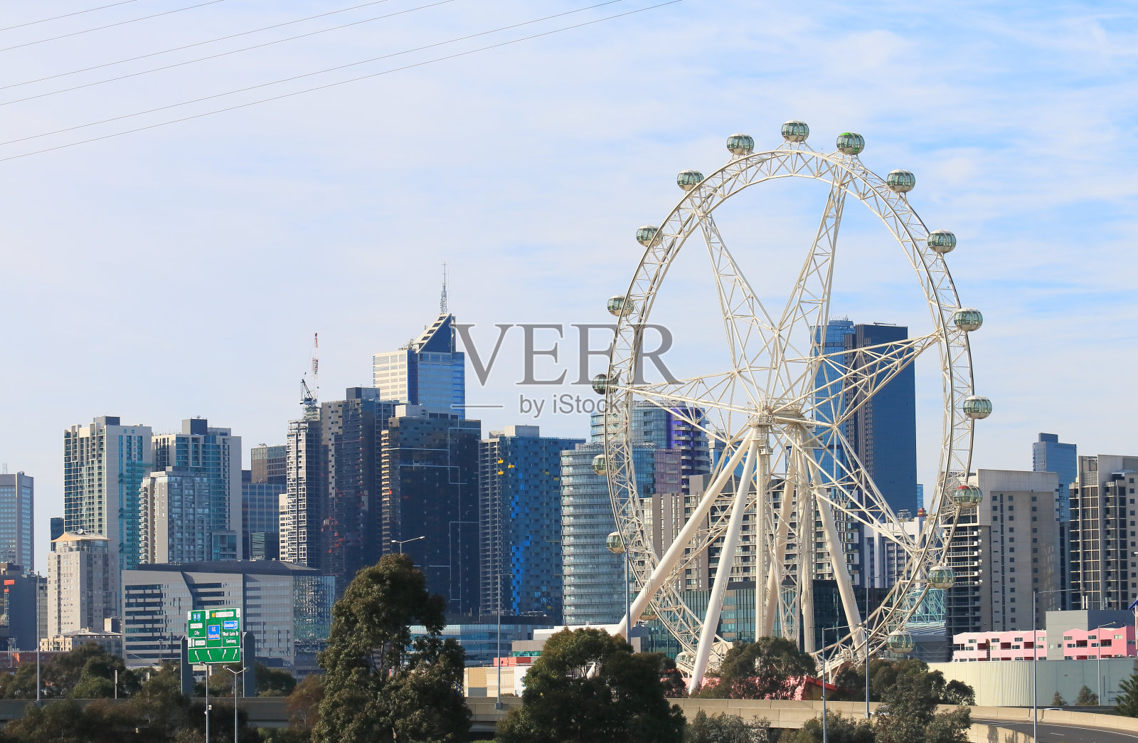 墨尔本市中心城市景观澳大利亚照片摄影图片