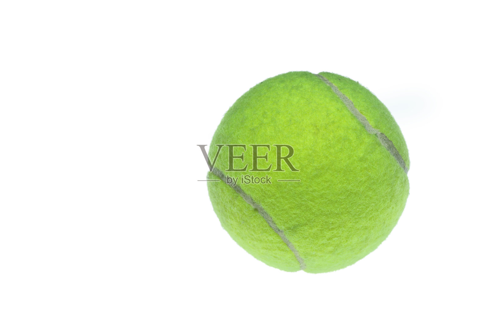 白色背景上的网球照片摄影图片