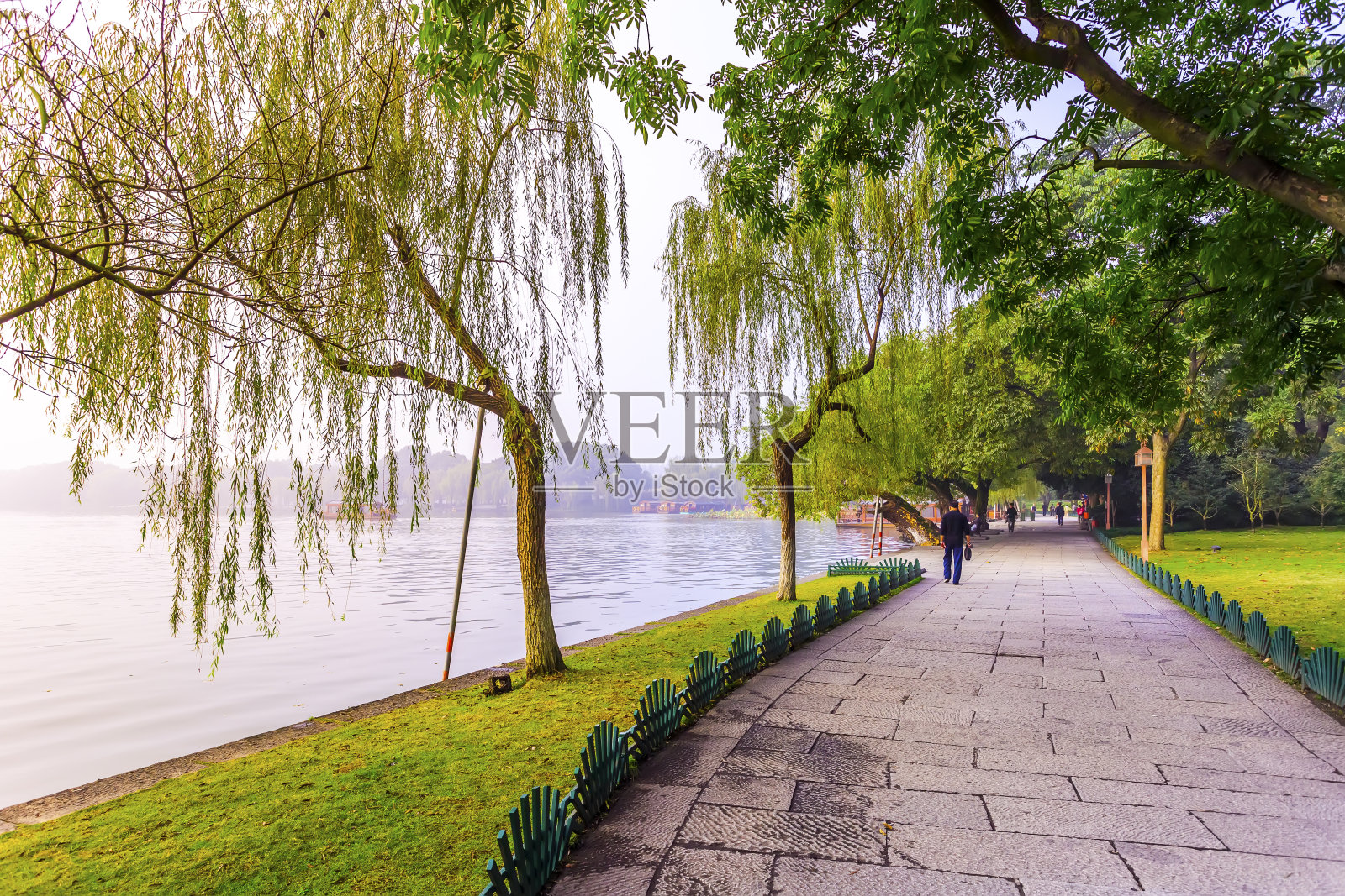 杭州美丽的风景，西湖照片摄影图片