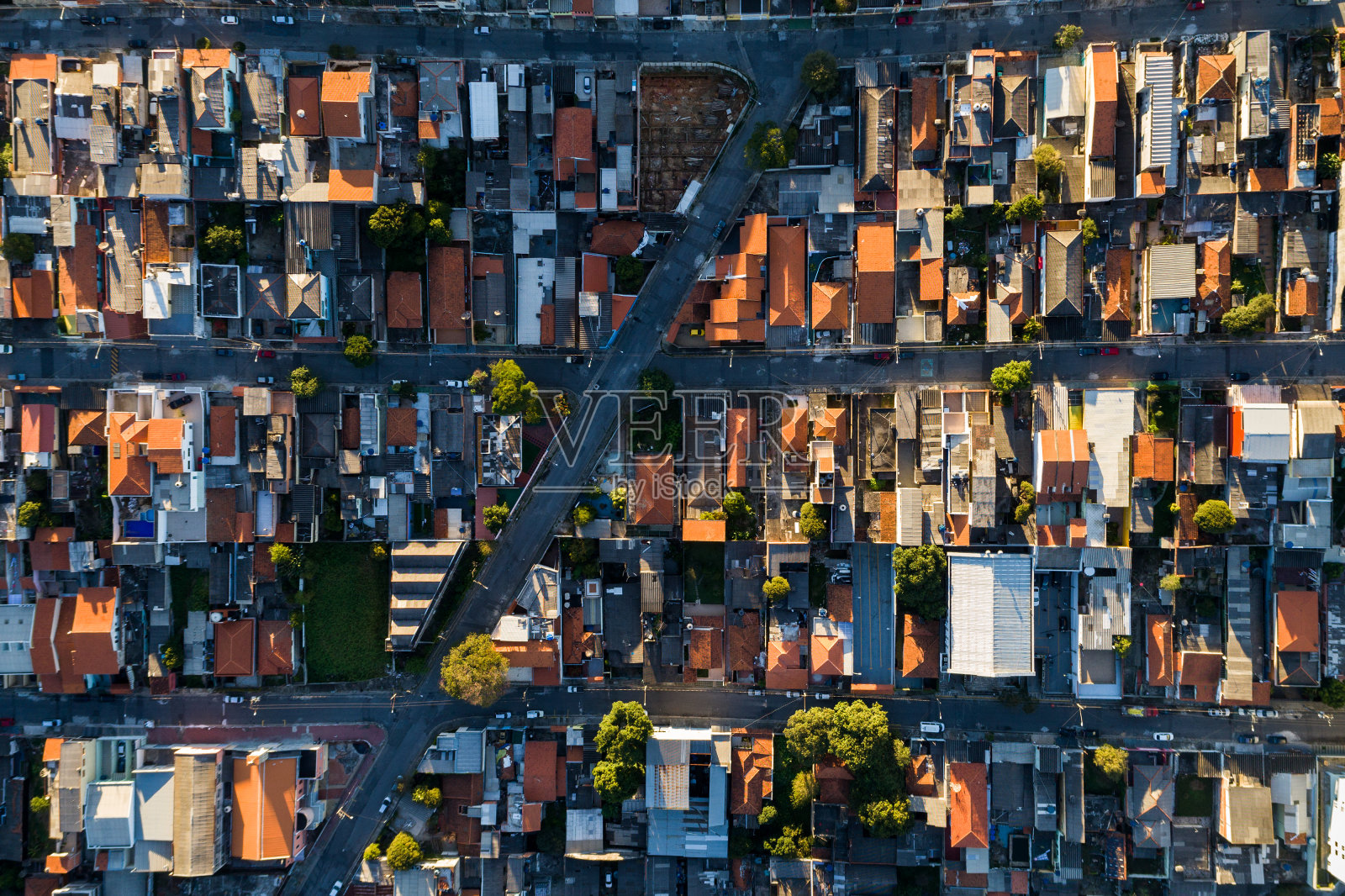 俯瞰巴西圣保罗郊区社区照片摄影图片