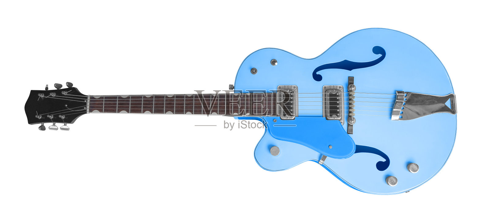 蓝色的电吉他照片摄影图片