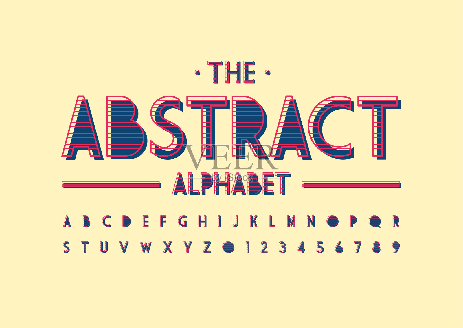 抽象的字母设计元素图片