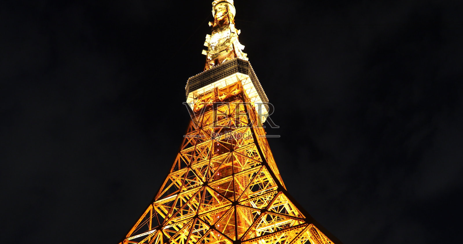 东京铁塔上照片摄影图片