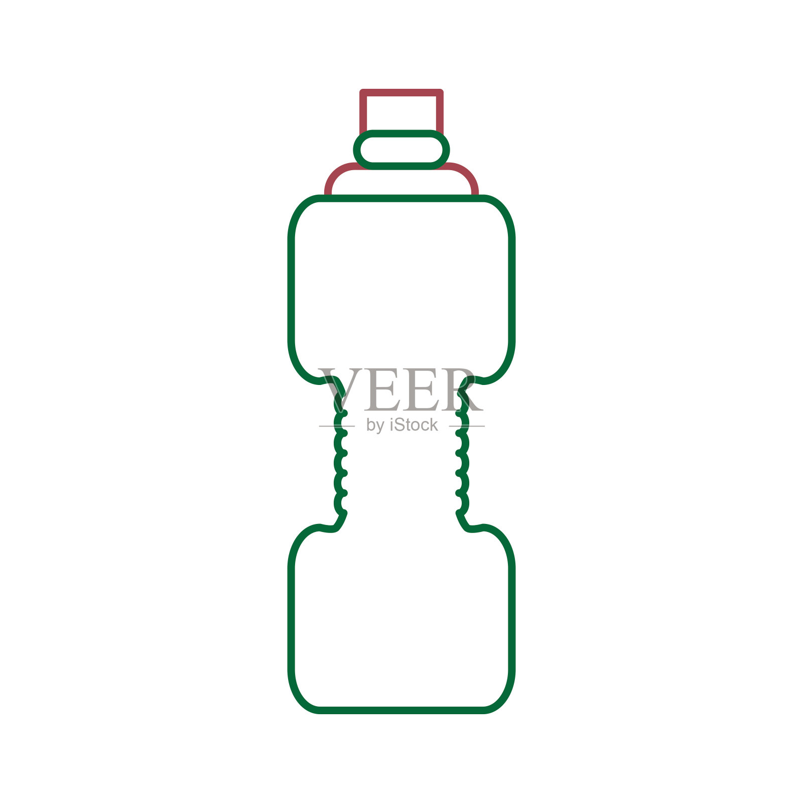 水瓶图标形象插画图片素材