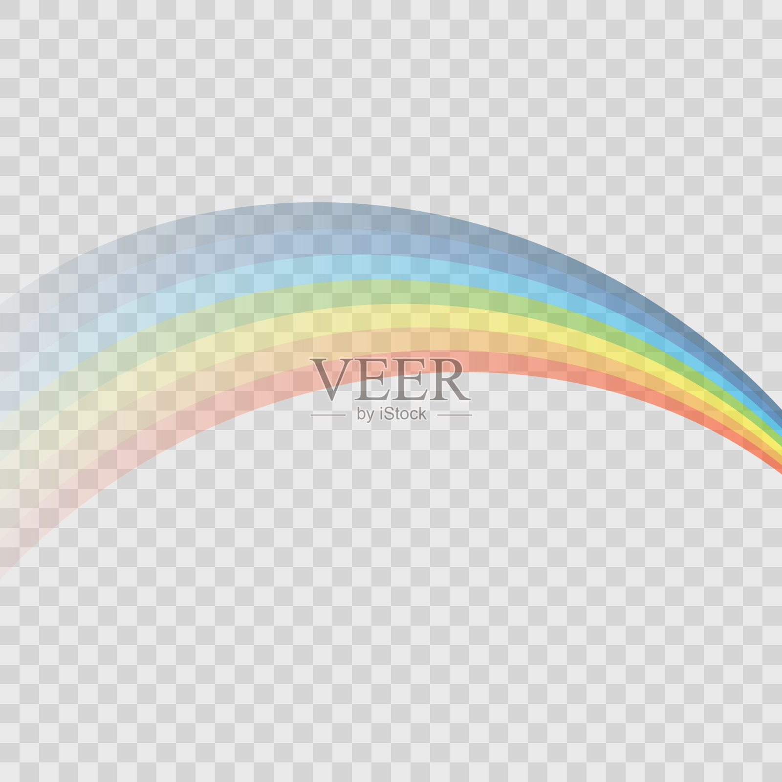 渐变的彩虹设计元素图片