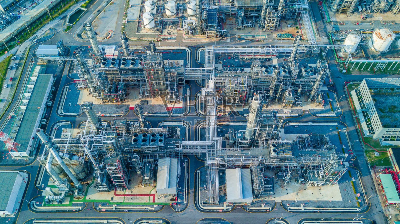 鸟瞰图炼油厂照片摄影图片