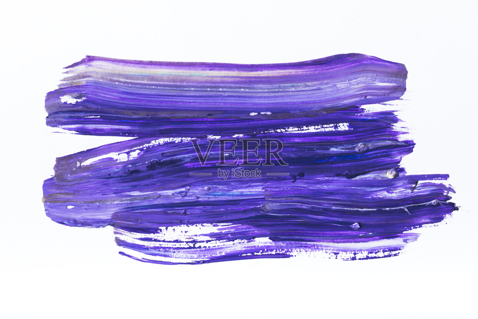 用深蓝色和紫色的笔触在白色上画抽象画照片摄影图片