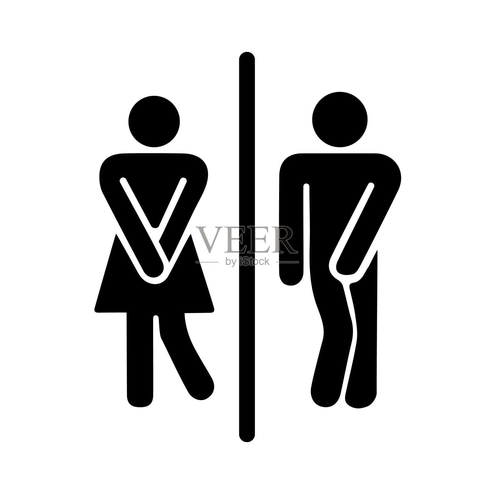 图标男女厕所设计元素图片