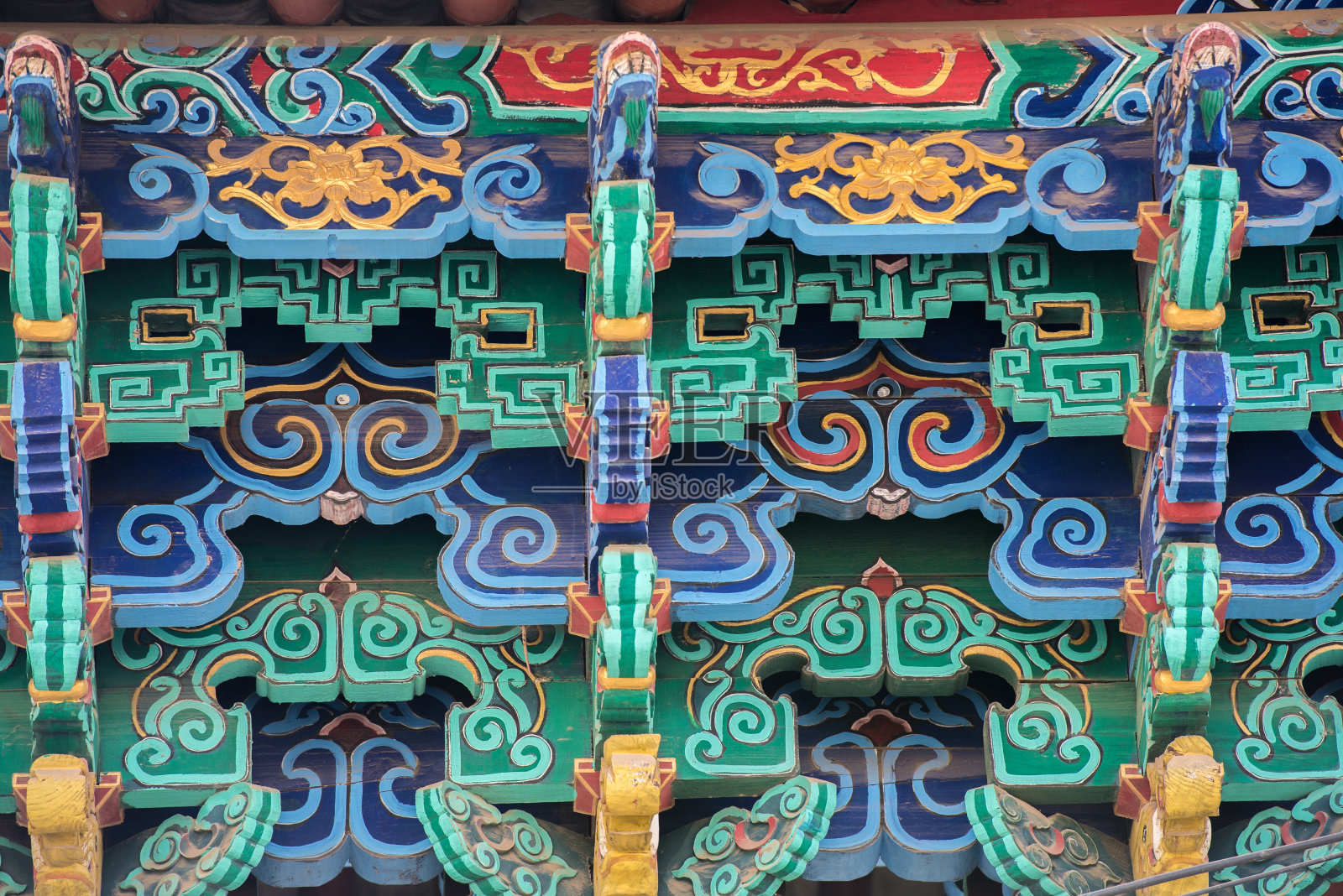 中国古代寺院的装饰照片摄影图片